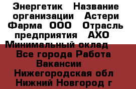 Энергетик › Название организации ­ Астери-Фарма, ООО › Отрасль предприятия ­ АХО › Минимальный оклад ­ 1 - Все города Работа » Вакансии   . Нижегородская обл.,Нижний Новгород г.